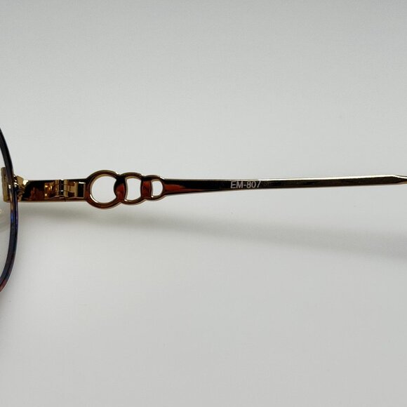 Unbranded EM-807 Gold Demi Blue Eyeglasses Eye Glasses Frames 51-19-140 - Picture 5 of 6